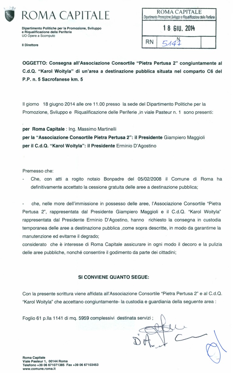 Consegna Comparto C6 1